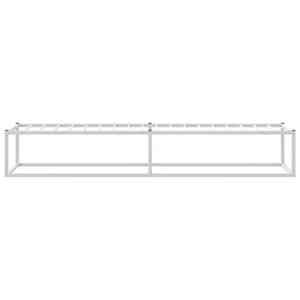 Rám postele bez matrace bílý 100x200 cm kovový - obrázek 5