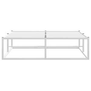 Rám postele bez matrace bílý 120x200 cm kovový - obrázek 4