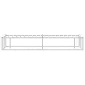 Rám postele bez matrace bílý 120x200 cm kovový - obrázek 5
