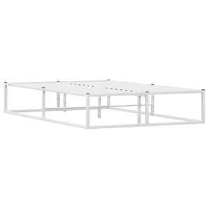 Rám postele bez matrace bílý 120x200 cm kovový - obrázek 6