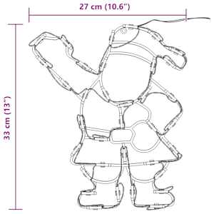 Vánoční osvětlení santy Silhouette 2 ks 35 LED teplá bílá - obrázek 12