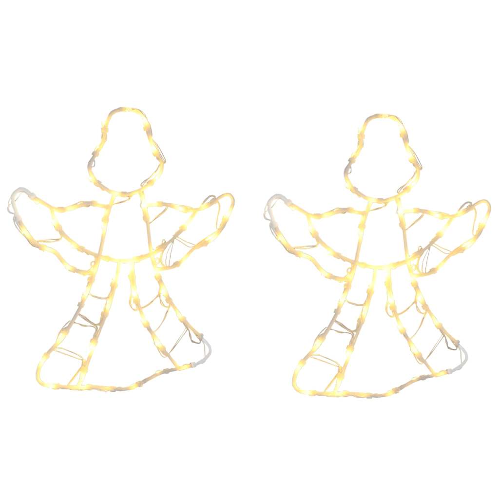 vidaXL Vánoční osvětlení Angel Silhouette 2 ks 50 LED teplá bílá