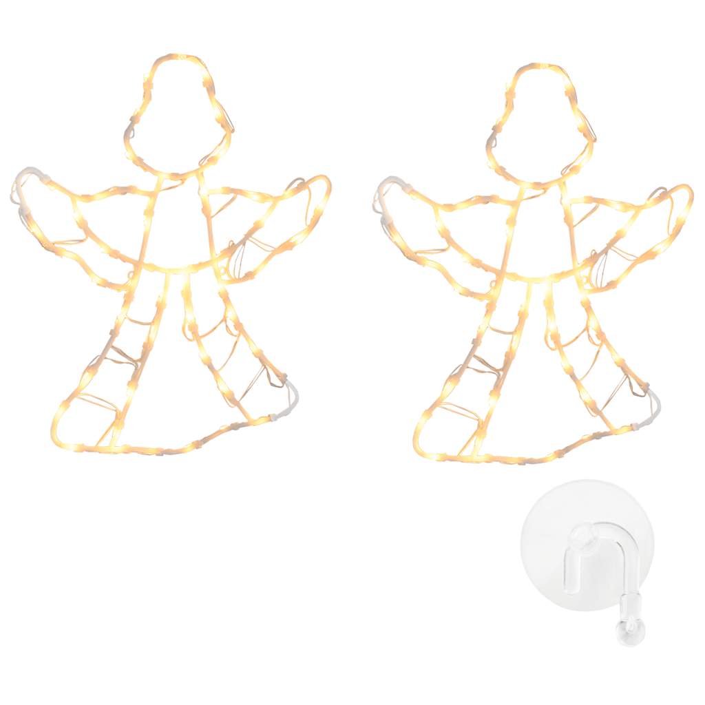 vidaXL Vánoční osvětlení Angel Silhouette 2 ks 50 LED teplá bílá