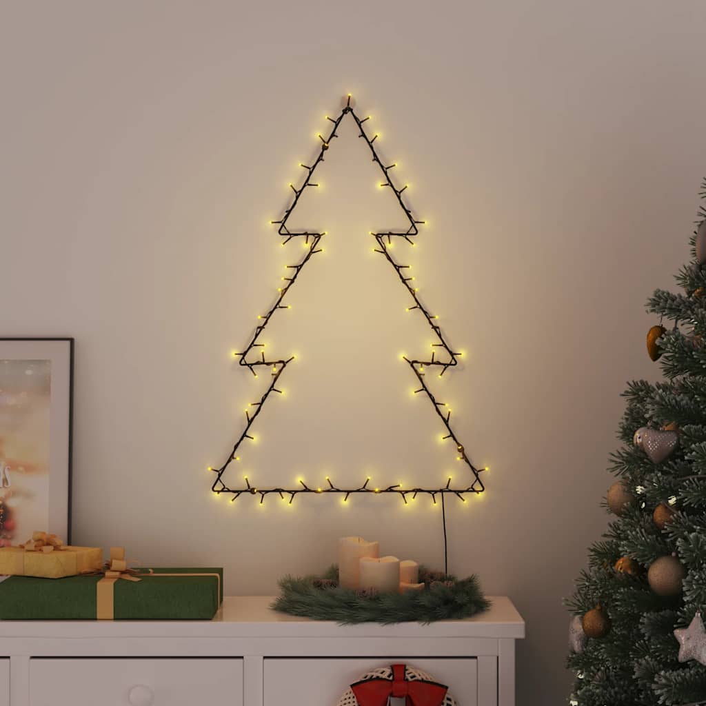 vidaXL Kerstverlichting kerstboom silhouet 115 LEDs warm wit afbeelding