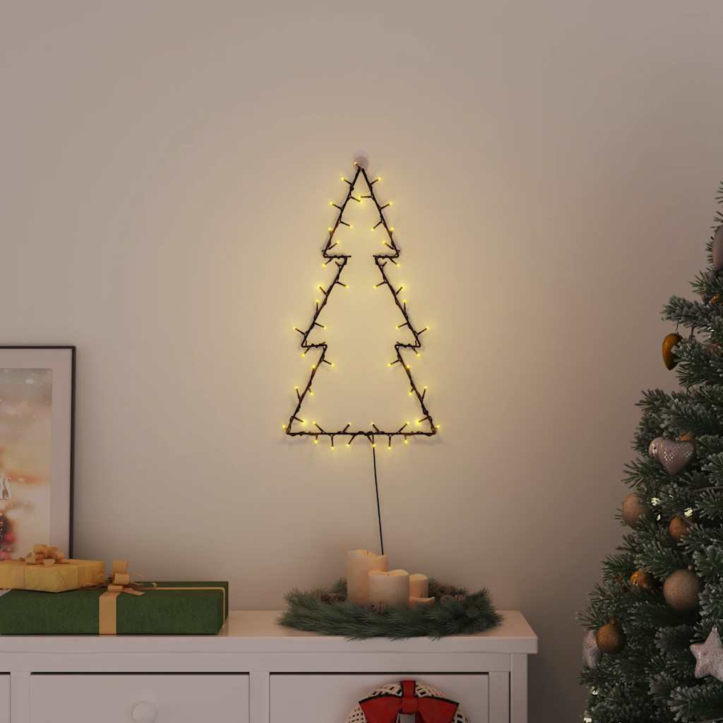 vidaXL Weihnachtsbeleuchtung Weihnachtsbaum-Silhouette 80 LEDs
