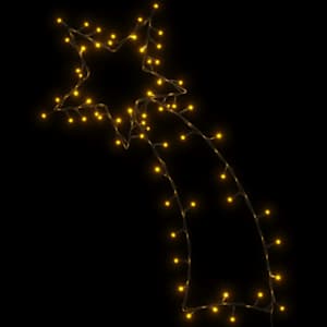 Vánoční osvětlení padající hvězdy silhouette 80 LED bílá - obrázek 6