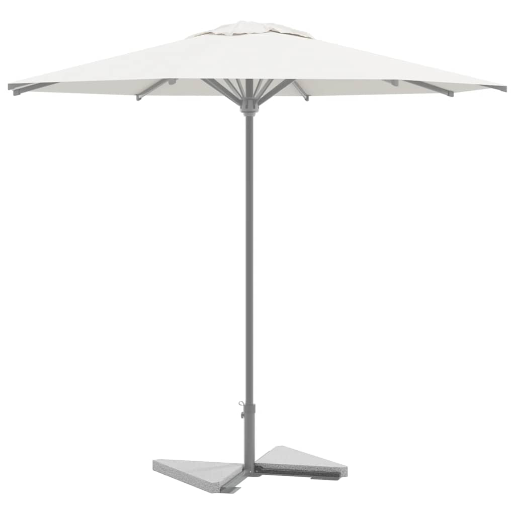 vidaXL Plăci cu greutate umbrelă 2 buc granit gri triunghiular 14 kg