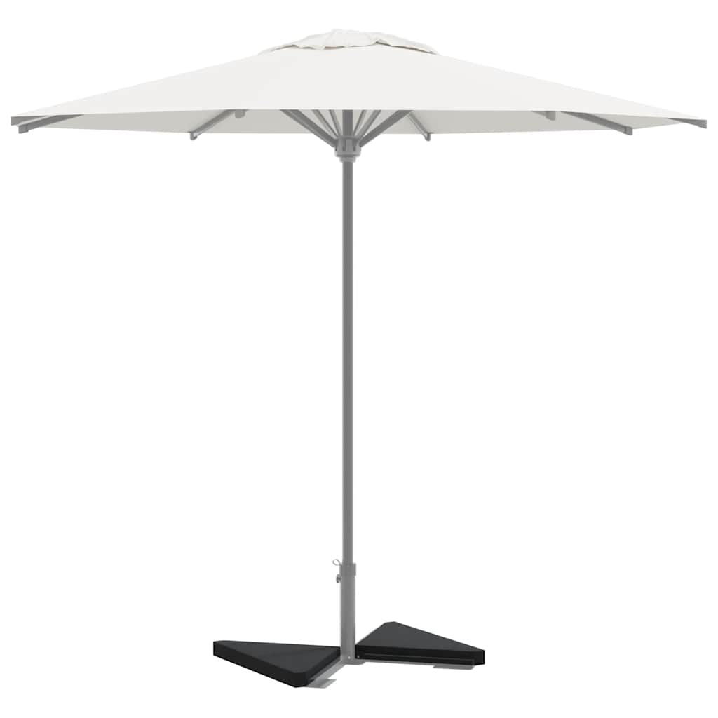 vidaXL Plăci cu greutate umbrelă 2 buc Granit Negru Triunghiular 14 kg