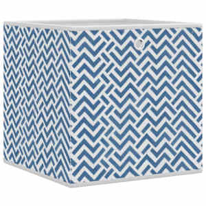 Skládací úložné boxy 10 ks modré 32x32x32 cm netkaná textilie - obrázek 3