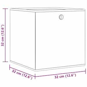 Skládací úložné boxy 10 ks modré 32x32x32 cm netkaná textilie - obrázek 12
