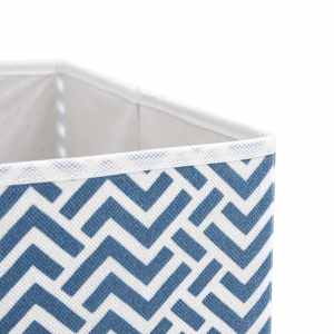Skládací úložné boxy 10 ks modré 32x32x32 cm netkaná textilie - obrázek 6