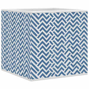 Skládací úložné boxy 10 ks modré 32x32x32 cm netkaná textilie - obrázek 11