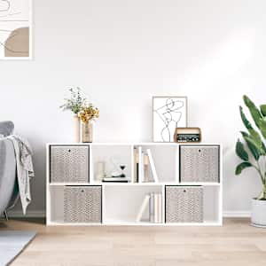 Skládací úložné boxy 4 ks hnědé 32x32x32 cm netkaná textilie - obrázek 4