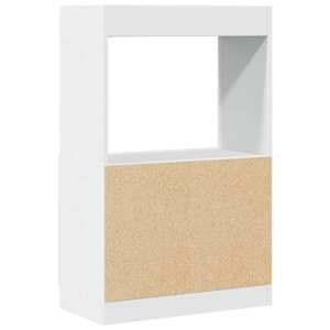 Skříň highboard bílá 63 x 33 x 100 cm kompozitní dřevo - obrázek 7
