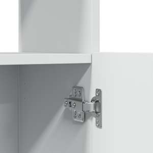Skříň highboard bílá 63 x 33 x 100 cm kompozitní dřevo - obrázek 10