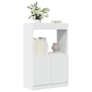 Skříň highboard bílá 63 x 33 x 100 cm kompozitní dřevo - obrázek 1