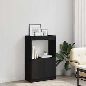 Skříň highboard černá 63 x 33 x 100 cm kompozitní dřevo - obrázek 4