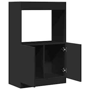 Skříň highboard černá 63 x 33 x 100 cm kompozitní dřevo - obrázek 8