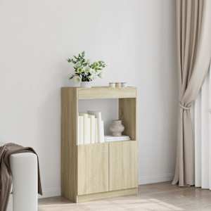 Skříň highboard dub sonoma 63 x 33 x 100 cm kompozitní dřevo - obrázek 3