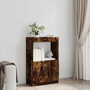 Skříň highboard kouřový dub 63 x 33 x 100 cm kompozitní dřevo - obrázek 3