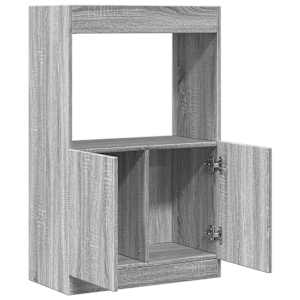 Skříň highboard šedá sonoma 63 x 33 x 100 cm kompozitní dřevo - obrázek 8