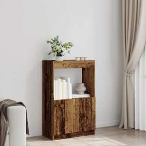 Skříň highboard old wood 63 x 33 x 100 cm kompozitní dřevo - obrázek 3