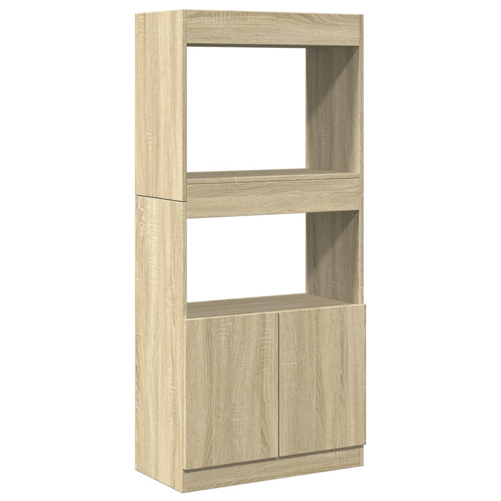 vidaXL Skříň highboard dub sonoma 63 x 33 x 140 cm kompozitní dřevo