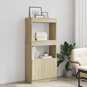 Skříň highboard dub sonoma 63 x 33 x 140 cm kompozitní dřevo - obrázek 4
