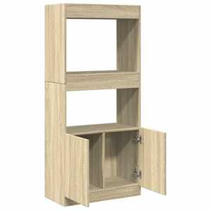 Skříň highboard dub sonoma 63 x 33 x 140 cm kompozitní dřevo - obrázek 8