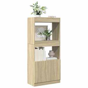 Skříň highboard dub sonoma 63 x 33 x 140 cm kompozitní dřevo - obrázek 1
