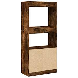 Skříň highboard kouřový dub 63 x 33 x 140 cm kompozitní dřevo - obrázek 7