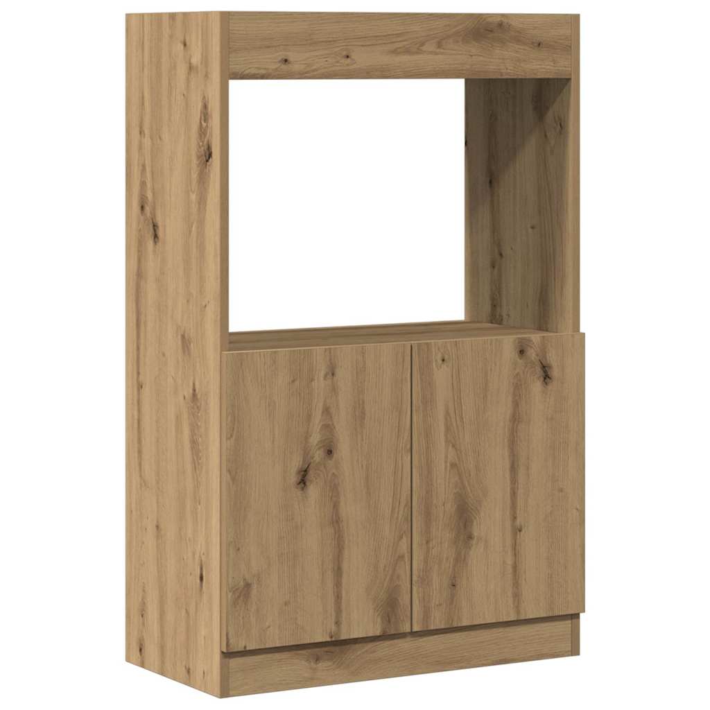 vidaXL Skříň highboard dub artisan 63 x 33 x 140 cm kompozitní dřevo