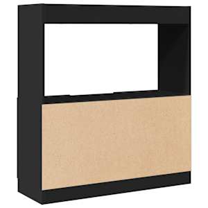 Skříň highboard černá 92 x 33 x 100 cm kompozitní dřevo - obrázek 7