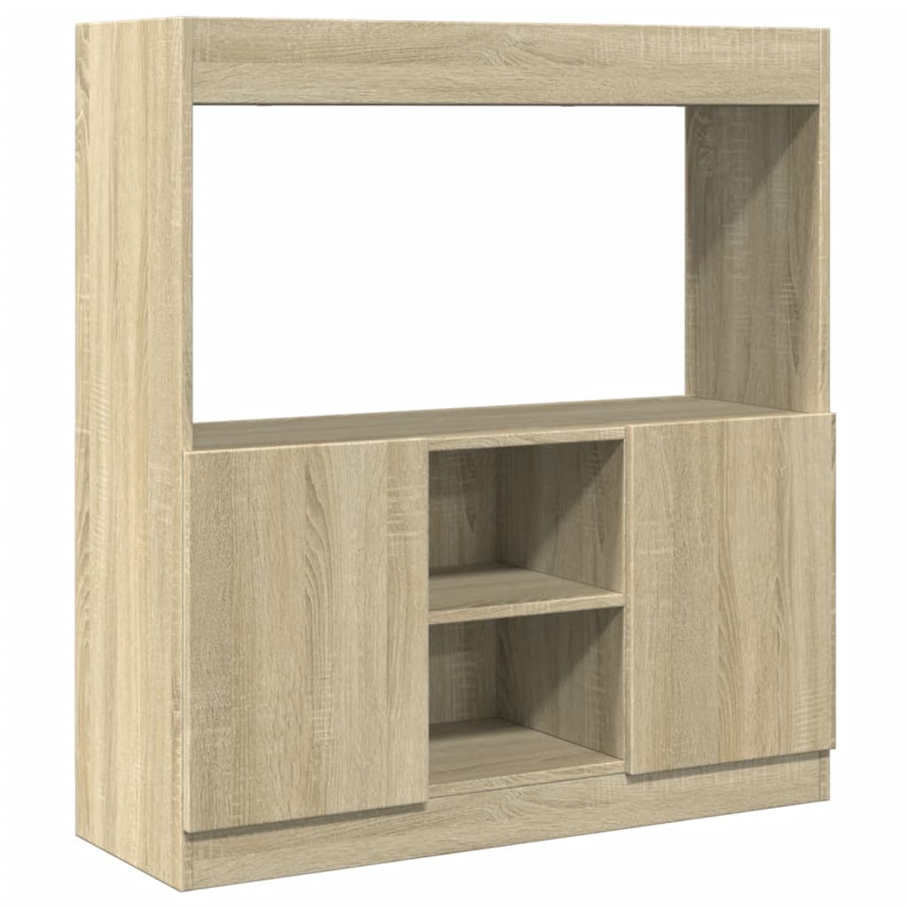 vidaXL Skříň highboard dub sonoma 92 x 33 x 100 cm kompozitní dřevo