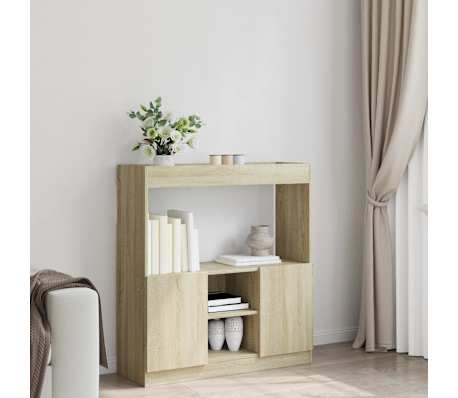 vidaXL Highboard Sonoma-Eiche 92x33x100 cm Holzwerkstoff