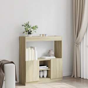 vidaXL Highboard Sonoma-Eiche 92x33x100 cm Holzwerkstoff