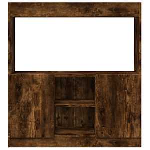 Skříň highboard kouřový dub 92 x 33 x 100 cm kompozitní dřevo - obrázek 5