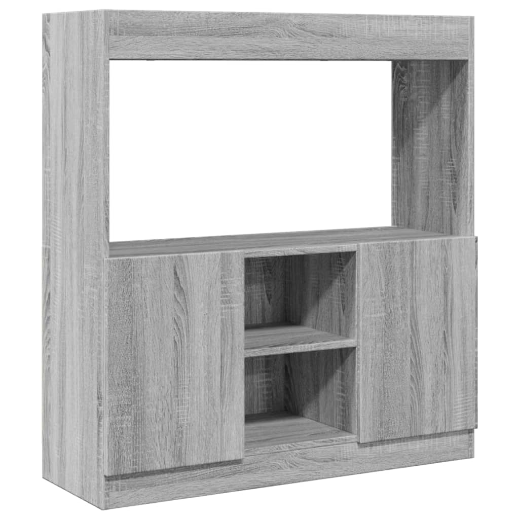 vidaXL Skříň highboard šedá sonoma 92 x 33 x 100 cm kompozitní dřevo