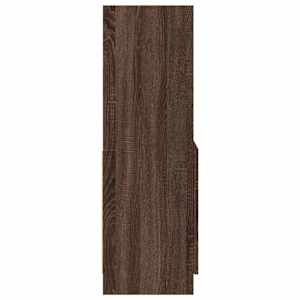 Skříň highboard hnědý dub 92 x 33 x 100 cm kompozitní dřevo - obrázek 6