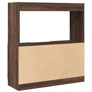 Skříň highboard hnědý dub 92 x 33 x 100 cm kompozitní dřevo - obrázek 7