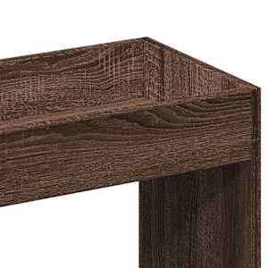 Skříň highboard hnědý dub 92 x 33 x 100 cm kompozitní dřevo - obrázek 9