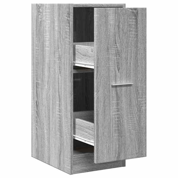 vidaXL apteegikapp, hall Sonoma tamm, 30x41x77,5 cm, tehispuit