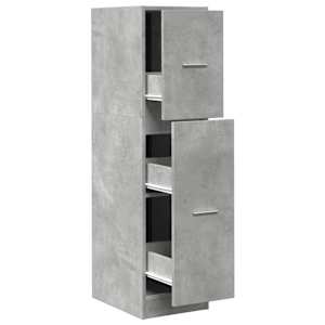 Skříňka na léky betonově šedá 30x41x118 cm kompozitní dřevo - obrázek 2