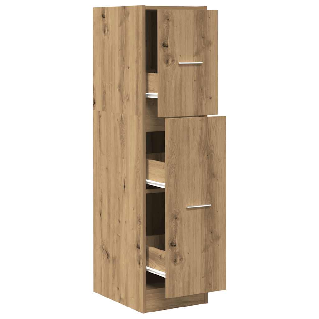 vidaXL Skříňka na léky dub artisan 30 x 41 x 118 cm kompozitní dřevo
