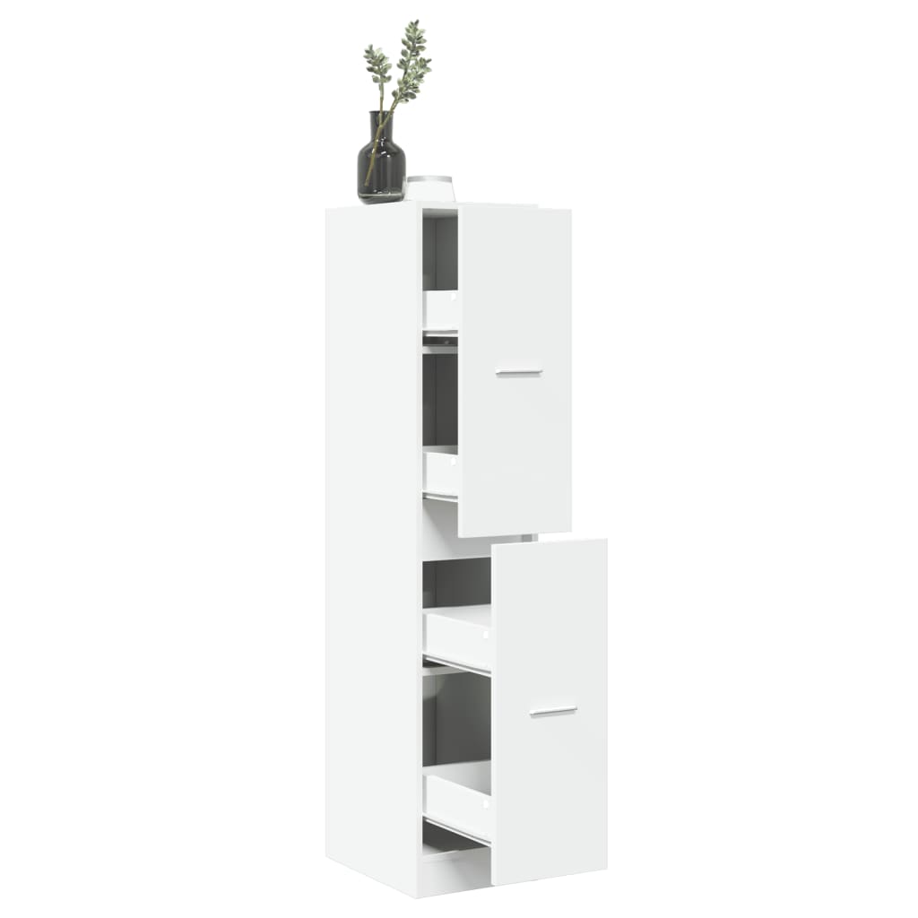 vidaXL Apothecary Cabinet White 30x41x144.5 cm Engineered Wood