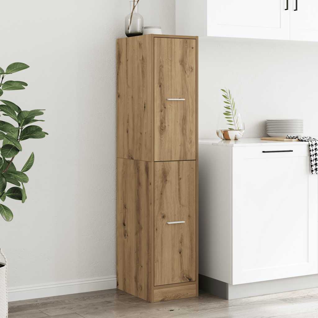 vidaXL Apothekerschrank Artisan-Eiche 30x41x144,5 cm Holzwerkstoff