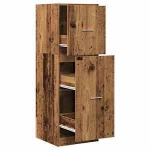 Skříňka na léky old wood 40 x 41 x 118 cm kompozitní dřevo - obrázek 2