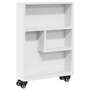vidaXL kitsas hoiuk&auml;ru, valge, 48 x 13 x 68 cm, tehispuit