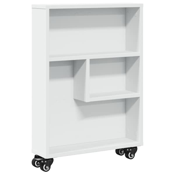 vidaXL kitsas hoiuk&auml;ru, valge, 48 x 13 x 68 cm, tehispuit