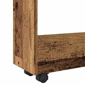 Úzký úložný vozík 3patrový old wood kompozitní dřevo - obrázek 7